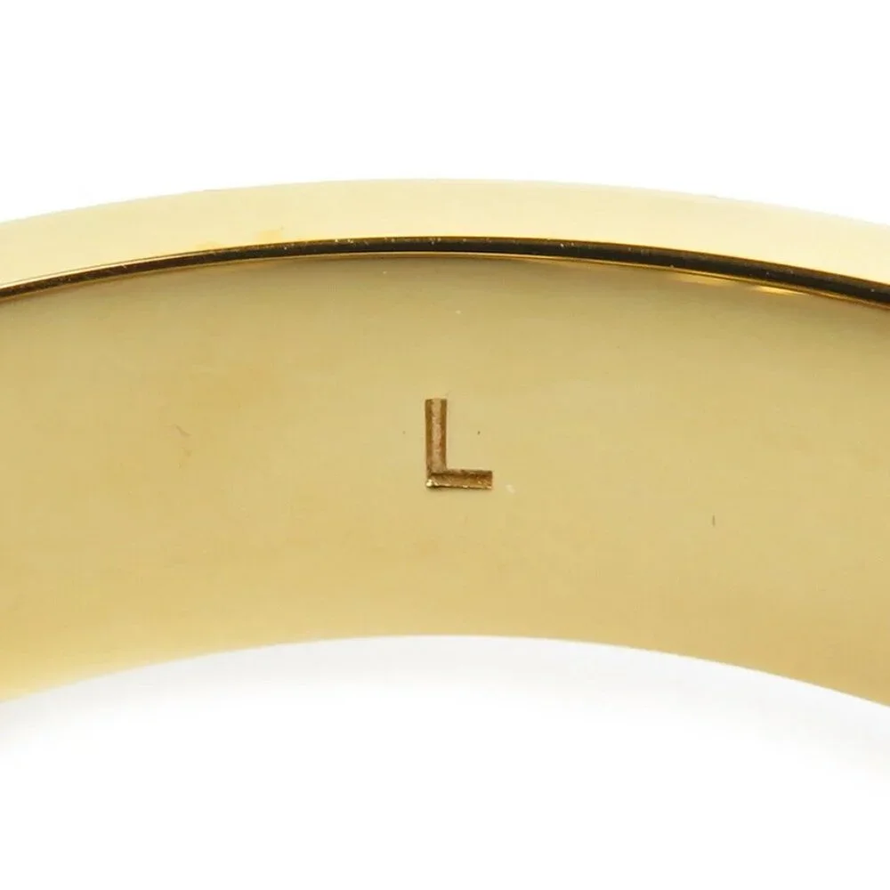 Auth FENDI Monster Eyes Bangle Bracelet Gold